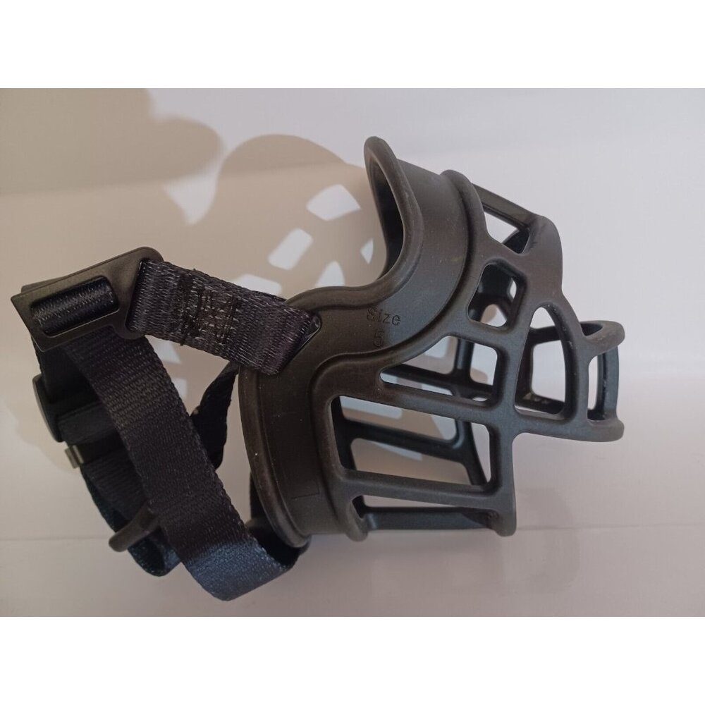 Generic Silicone Dog Muzzle, Soft Basket Muzzle, Prevents Biting, Size 5